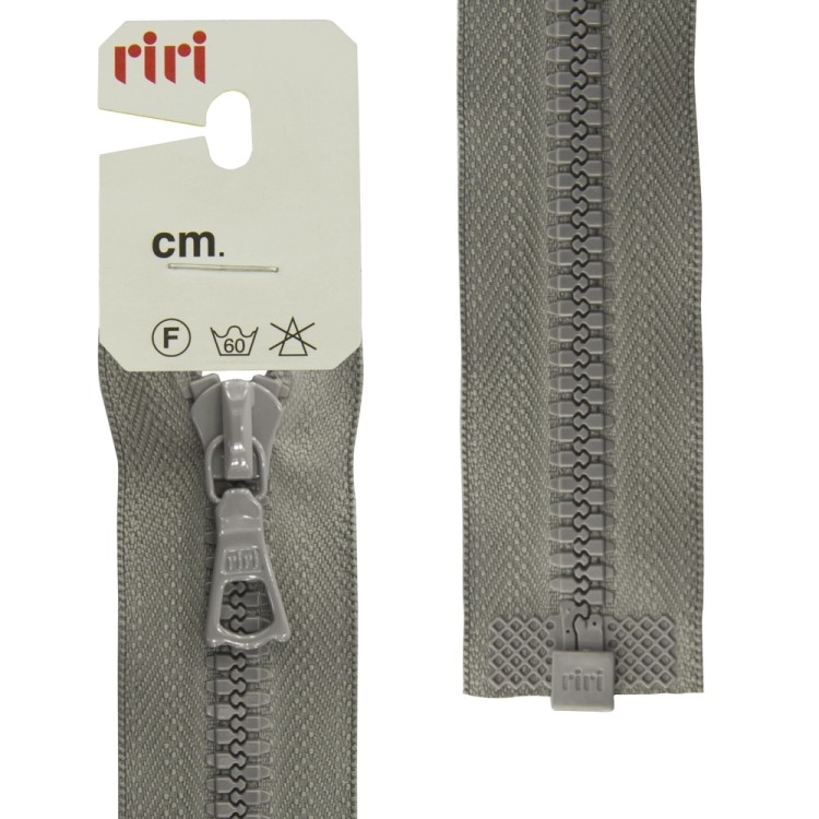 Riri 5753720/80/2106 Молния тракторная, разъемная, 6 мм, 80 cм, серый
