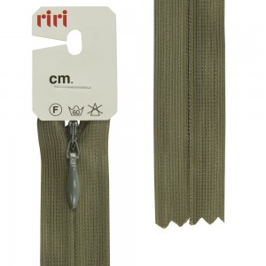 Riri 6010917/60/2827 Молния потайная, неразъемная, 4 мм, 60 см, хаки