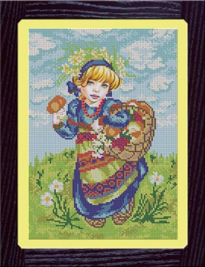 Galla Collection Л303 Девочка с лукошком