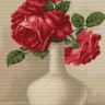 Набор для вышивания Luca-S G506 Красные розы в белой вазе