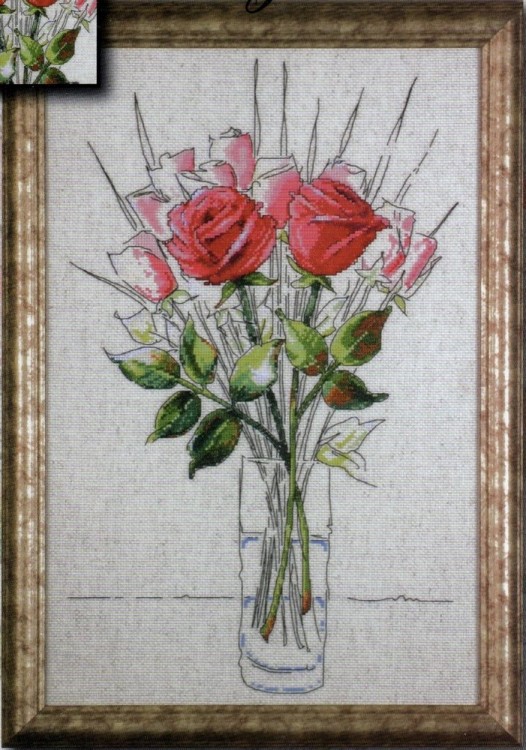 Набор для вышивания Design Works 2712 Sketchbook Roses