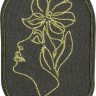 HKM 43036 Термоаппликация "Зеленый цветочный бутон"