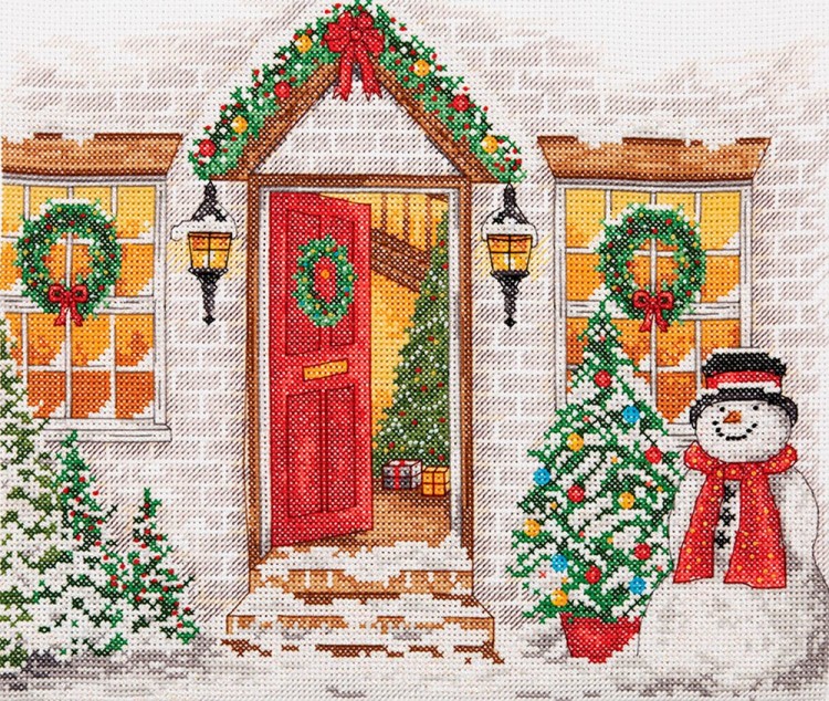 Набор для вышивания Anchor PCE968 Christmas Welcome (Рождественский прием)