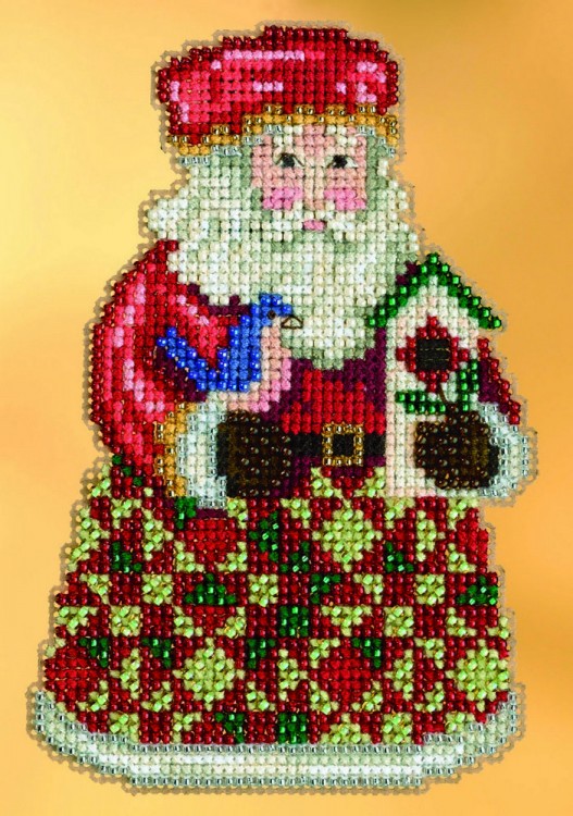 Набор для вышивания Mill Hill JS203104 Cozy Christmas Santa (Уютное Рождество с Сантой)