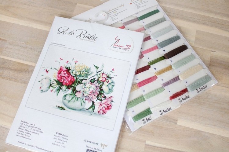 Набор для вышивания Luca-S B2263 Пионы