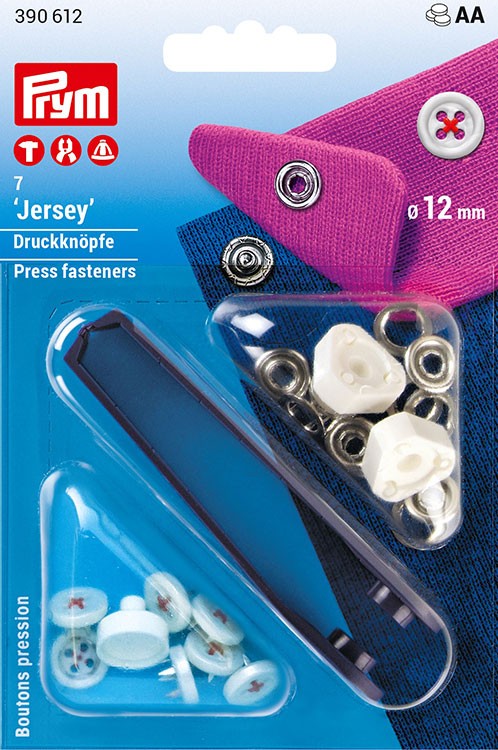 Prym 390612 Кнопки "Джерси" с имитацией стежка