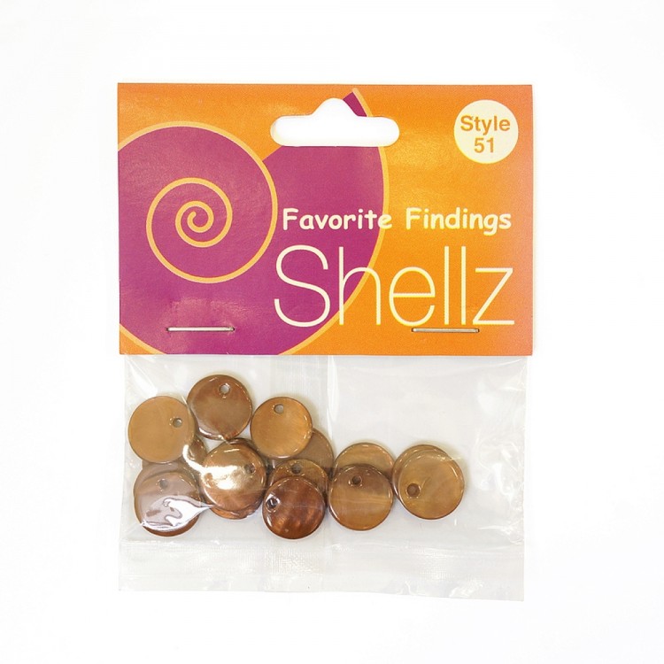 Blumenthal Lansing 1850 00051 Подвеска "Shellz" Brown Round River Shell Dangles