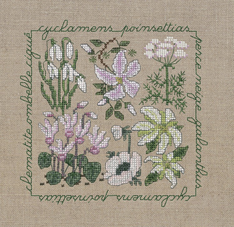 Набор для вышивания Le Bonheur des Dames 2285 Fleurs Blanches (Белые цветы)