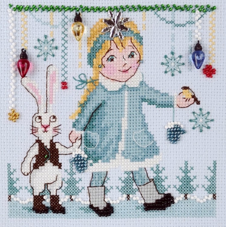 Набор для вышивания Марья Искусница 13.003.46 Снегурка и Зая