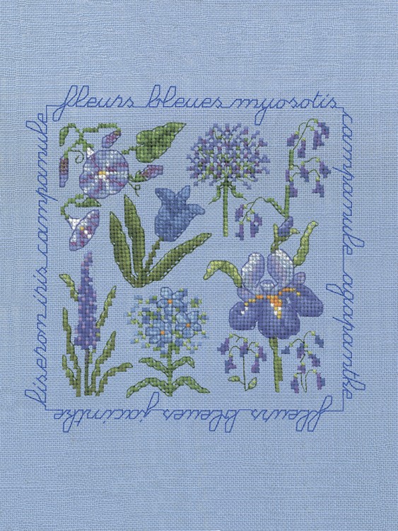 Набор для вышивания Le Bonheur des Dames 2287 Blue Flowers (Голубые цветы)
