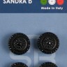 Sandra CARD176 Пуговицы, черный