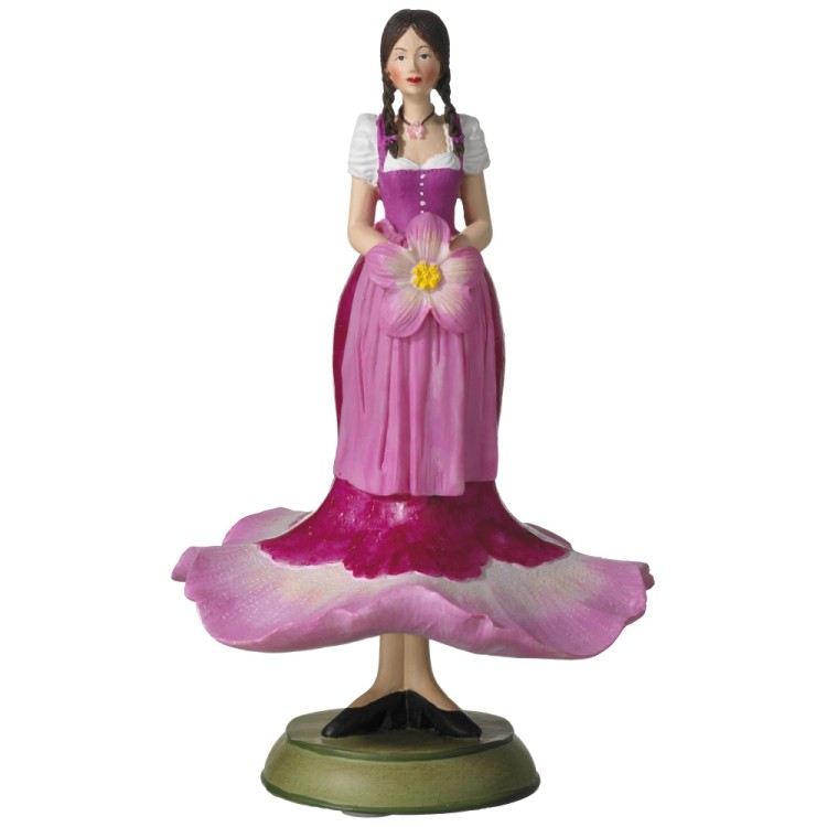 Fiebiger Floristik 850462-404 Фигурка декоративная, Blumenmadchen "Роза"