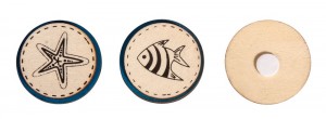 Rayher 46192000 Набор декоративных самоклеющихся дисков  "Рыбка, морская звезда."