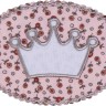 HKM 42569 Термоаппликация "Корона с розами"