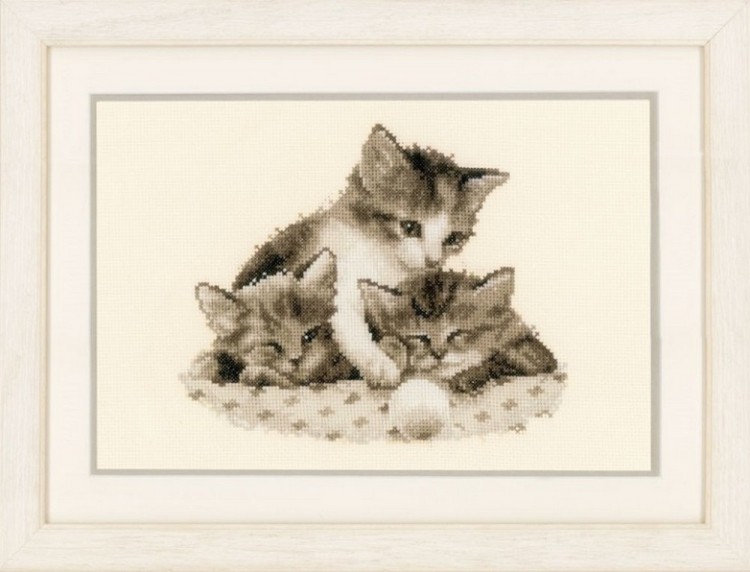 Набор для вышивания Vervaco PN-0148985 Три маленьких котенка