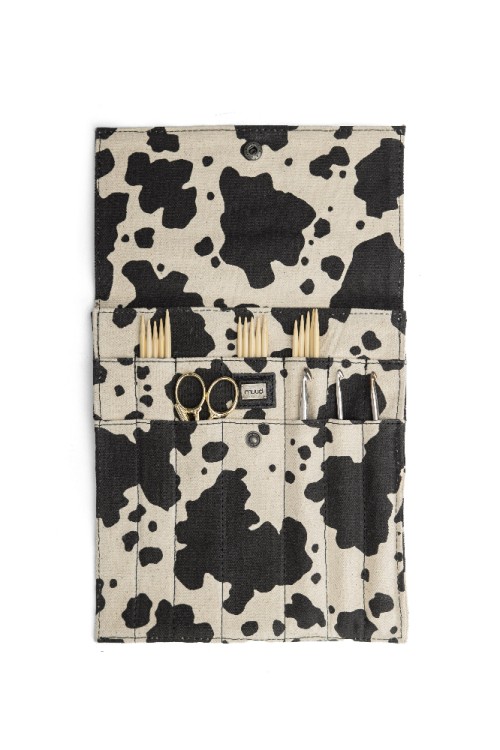 Muud QB-4720/Cow print Органайзер для спиц "Canvas Oslo"