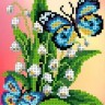 Набор для вышивания Каролинка КББН(Ч) 5003 Бабочка на ландышах