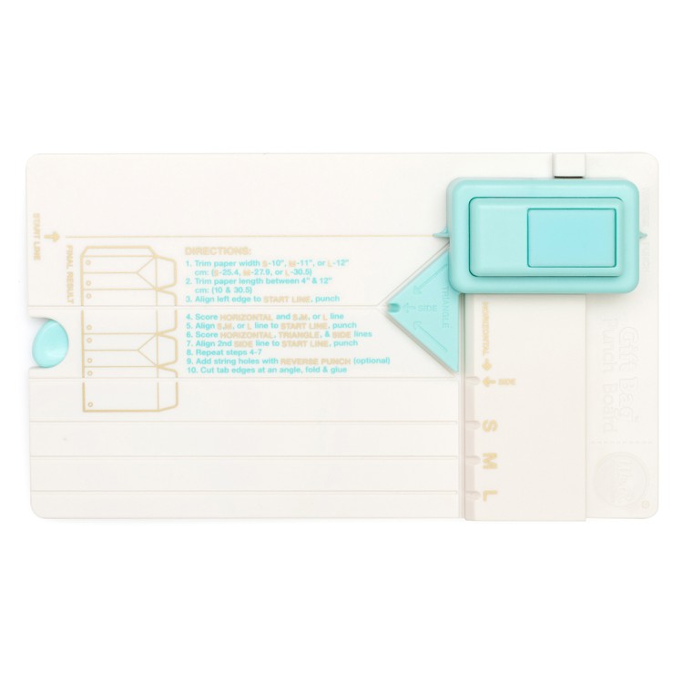 American Crafts 71333-3 Доска для изготовления пакетов "Gift Bag Punch Board"