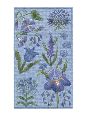 Le Bonheur des Dames 3249 Футляр для очков Spectacle Case Blue Flowers (Голубые цветы)