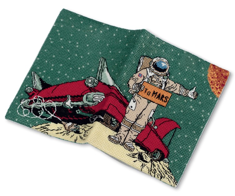 Набор для вышивания Панна OP-7394 Обложка для паспорта "На Марс"