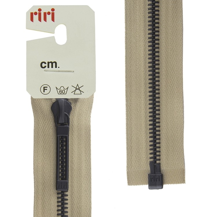 Riri 3054592/70/2212 Молния металлическая, разъемная, 6 мм, 70 см, бежевый