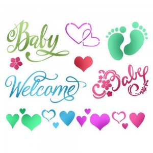 Stamperia KSD295 Трафарет Baby Welcome