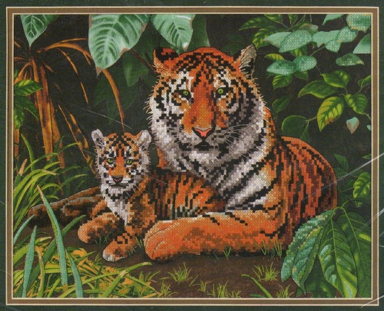 Набор для вышивания Dimensions 03168 Tiger's Love (made in USA)