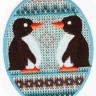 HKM 33233/1SB Термоаппликация "B?gelfleck mit zwei Pinguinen"