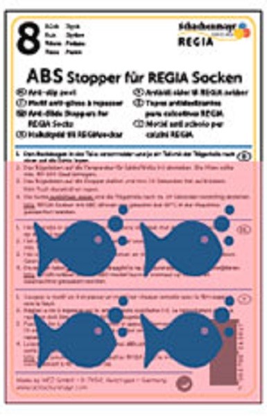 Schachenmayr 98245100-00002 ABS-противоскользящие наклейки Regia для приклеивания к носкам