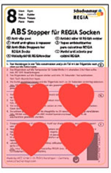 Schachenmayr 98245100-00002 ABS-противоскользящие наклейки Regia для приклеивания к носкам