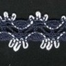 IEMESA 1084/G9 Плетеное хлопковое кружево, ширина 11 мм, цвет фиолетовый с сиреневым