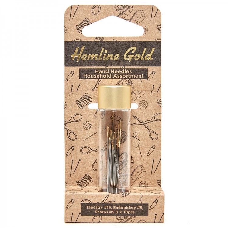 Hemline 214G.HG Иглы ручные для домашнего хозяйства в баночке