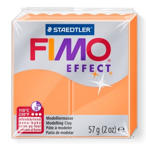 Fimo 8010-401 Полимерная глина "Neon Effect" оранжевая