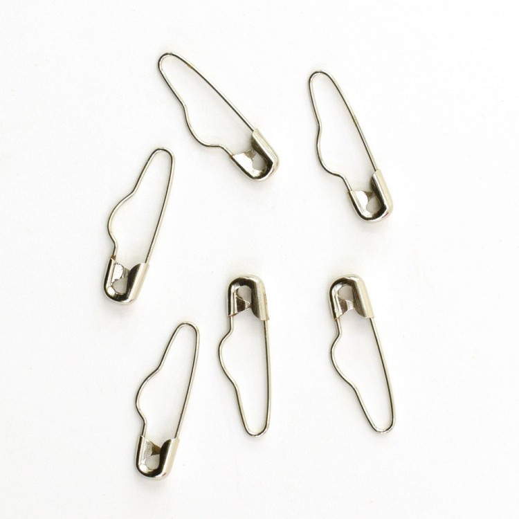 Hemline 416.000.NK Булавки английские с выемкой в пластиковом контейнере