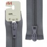 Riri 2519755/55/2121 Молния спираль, разъемная, 2 замка, 6 мм, 55 см, серый стальной