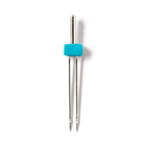 Prym 152255 Игла двойная для швейной машины с плоской колбой 130/705 H-S ZWI, стрейч № 75/2.5мм