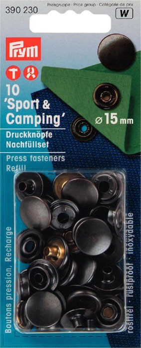 Prym 390230 Кнопки "Спорт & Кэмпинг" к артикулу 390200