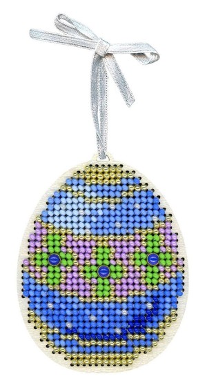 Щепка О-185 Синее с золотом яйцо