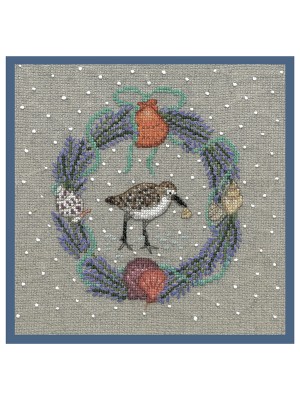 Le Bonheur des Dames 2694 July wreath Sandpiper (Июльский венок Кулик)