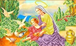 Каролинка ТКБИ 3063 Богородица и голуби