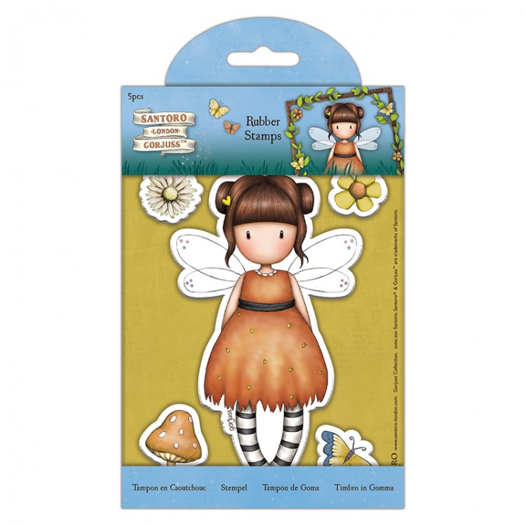 Docrafts GOR907165 Набор штампов на резиновой основе Santoro's Little Pumpkin для раскрашивания
