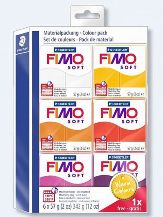 Fimo 8023 23 Комплект полимерной глины Soft тёплые цвета