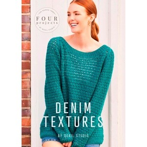 Rowan ZB355 Брошюра "4 Projects Denim Textures", дизайнер Quail Studio