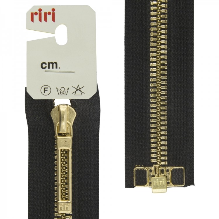 Riri 8653520/70/2110 Молния металлическая, разъемная, 6 мм, 70 см, черный