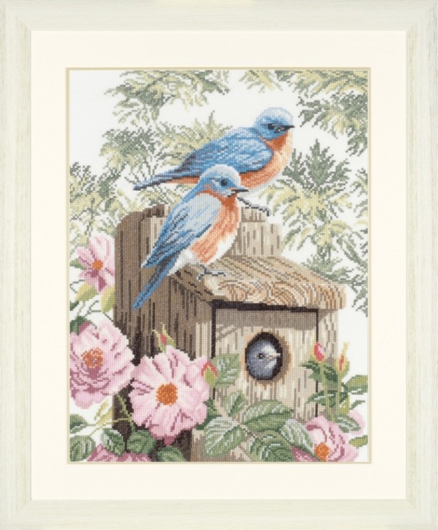 Набор для вышивания Lanarte PN-0008197 Garden bluebirds