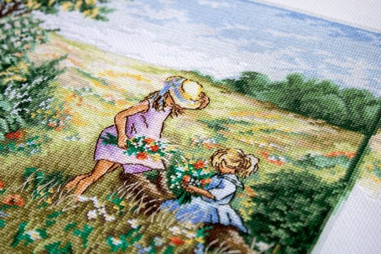 Набор для вышивания Luca-S BU4013 Пейзаж с маками