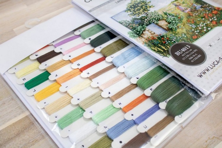 Набор для вышивания Luca-S BU4013 Пейзаж с маками