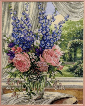 Dimensions 35257 Peonies & Delphiniums (made in USA)