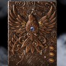 Огненный феникс блокнот бронза с 3-d обложкой