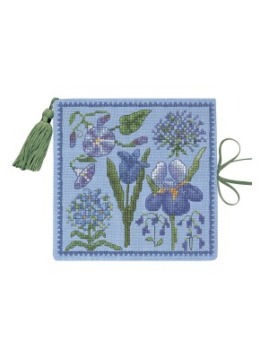 Le Bonheur des Dames 3483 Чехол для игл Needle case Blue Flowers (Голубые цветы)